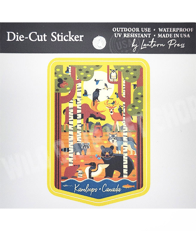 Kamloops Sticker Forest Animals