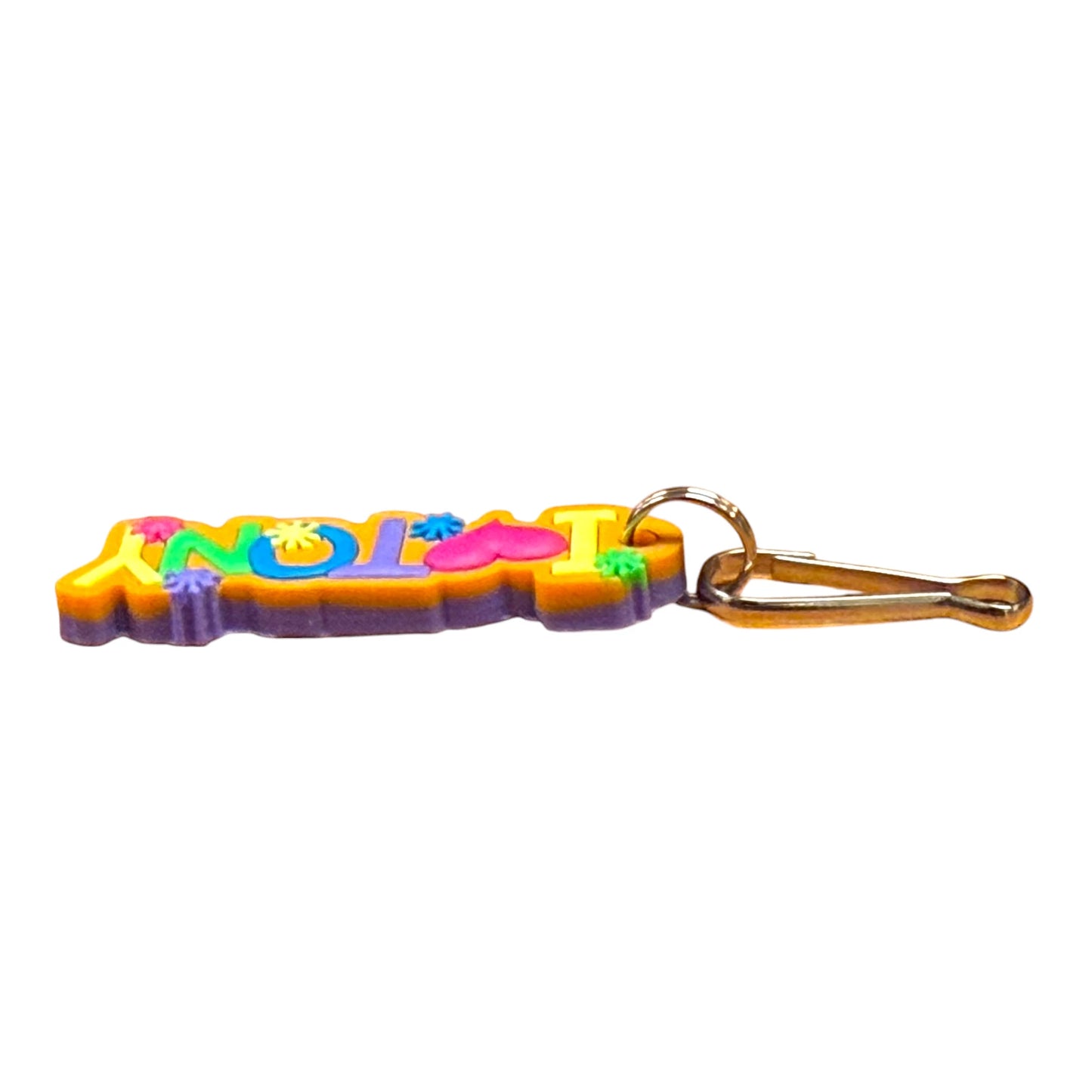 Colourful Name Keychain I š Tony (Orange)