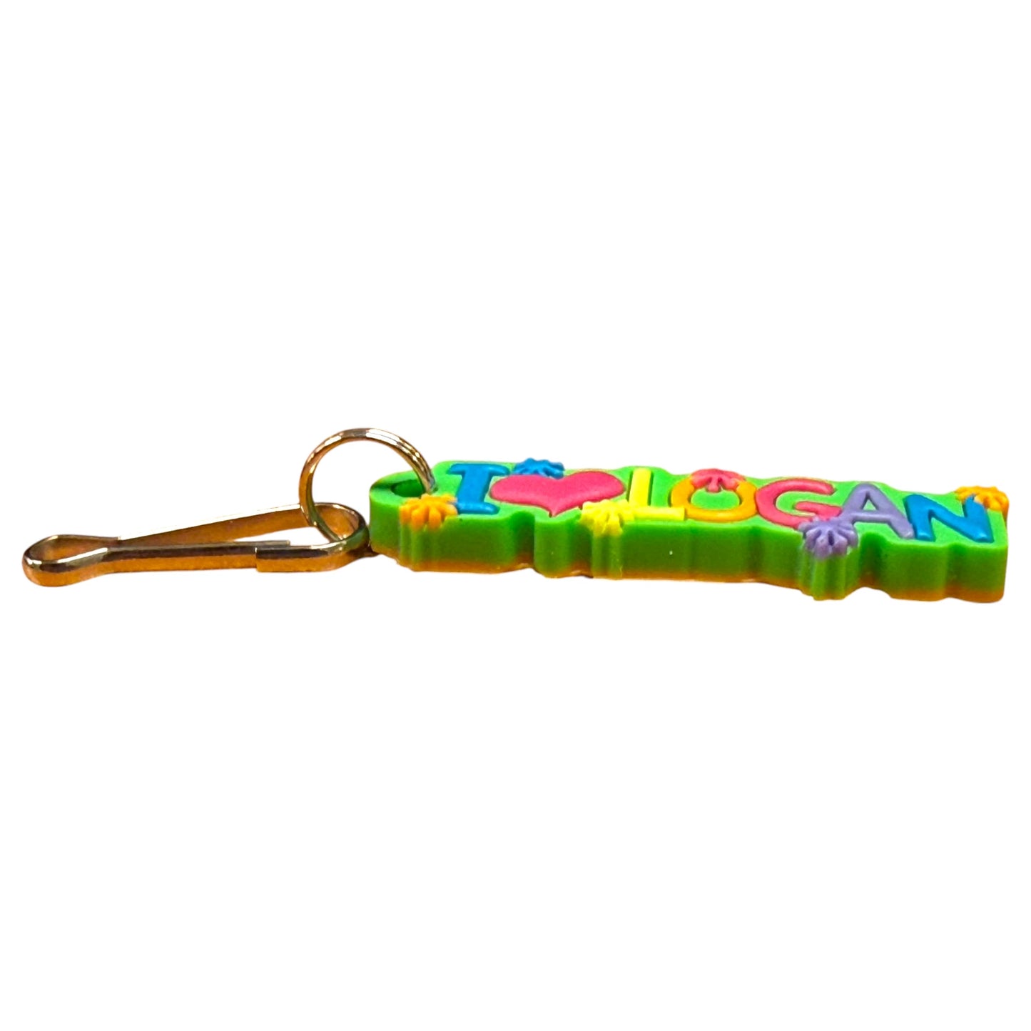 Colourful Name Keychain I š Logan (Green)