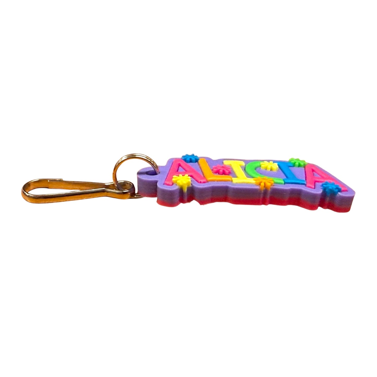 Colourful Name Keychain Alicia