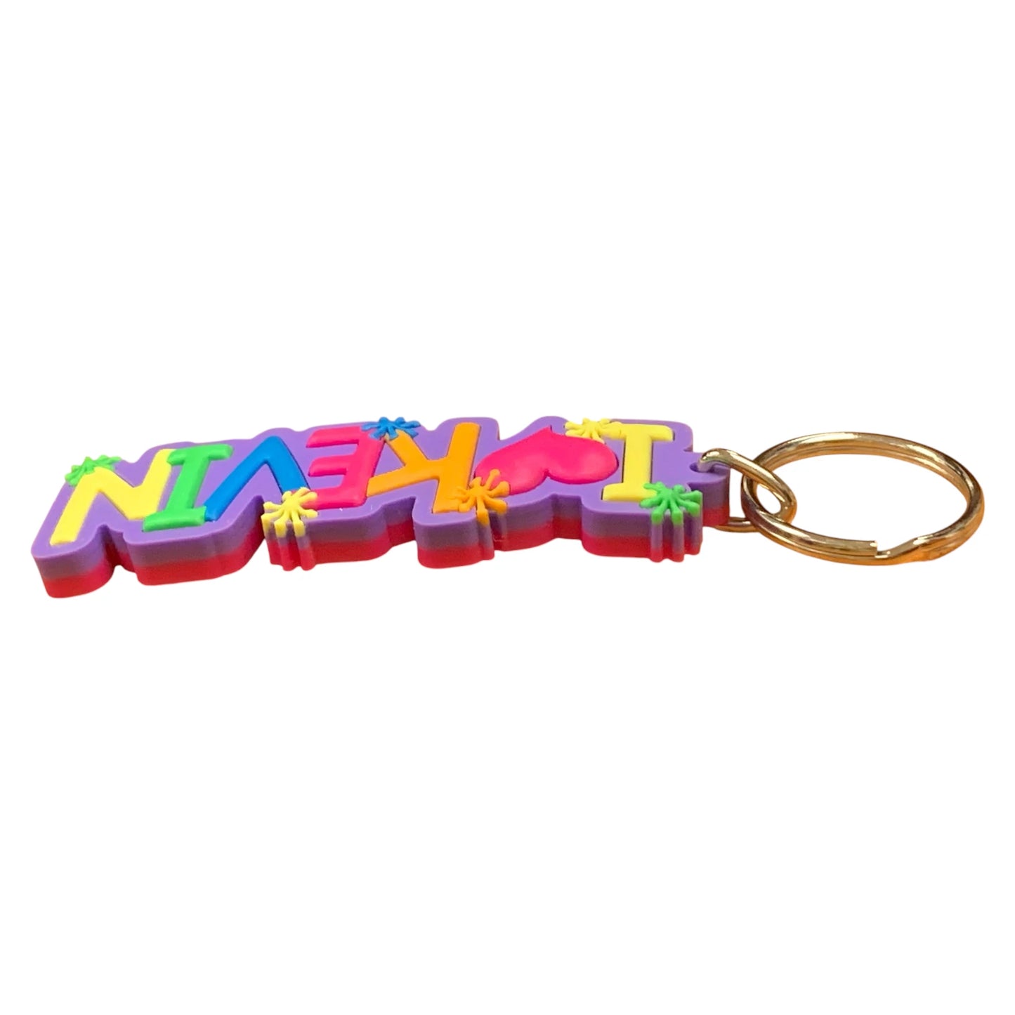 Colourful Name Keychain I š Kevin