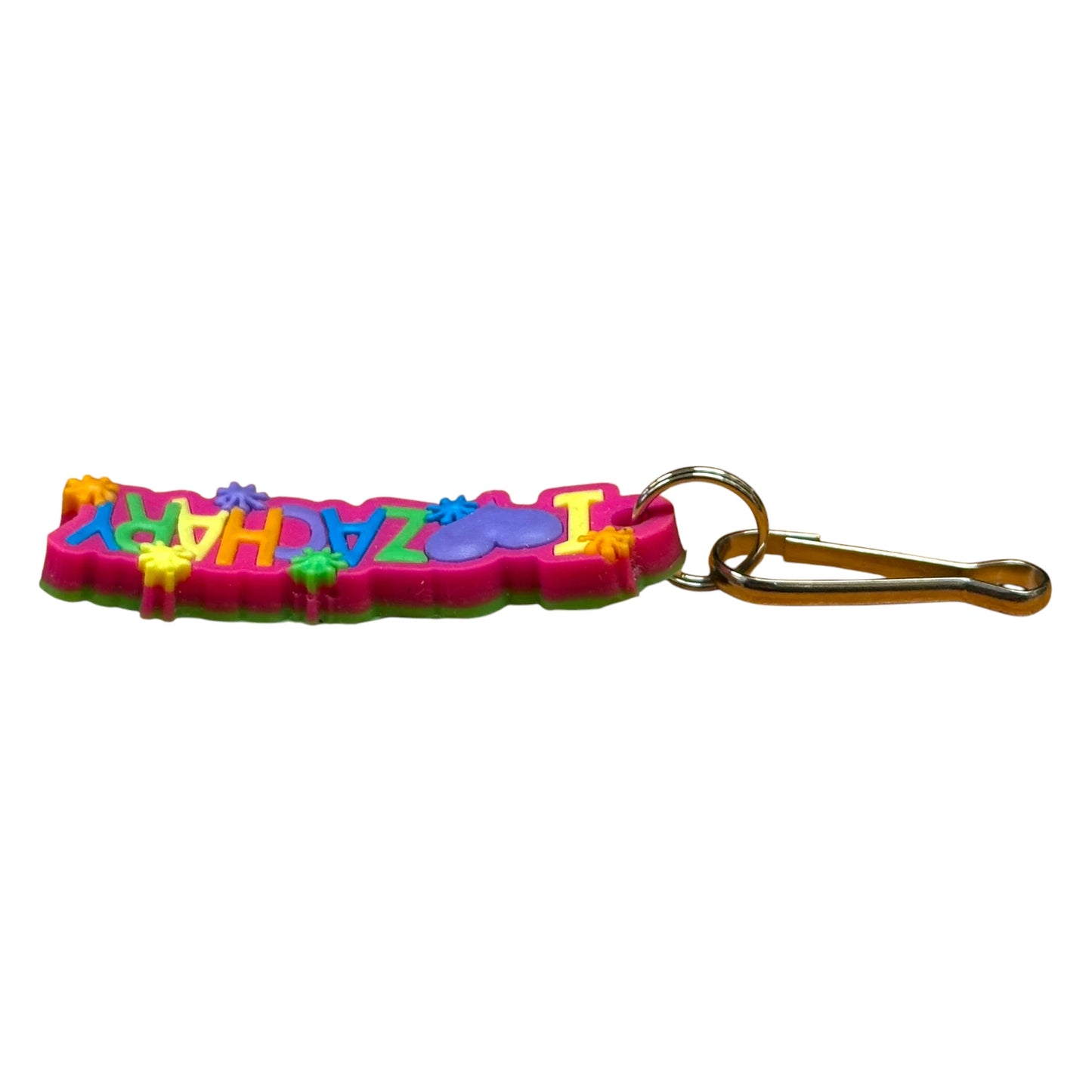 Colourful Name Keychain I π Zachary