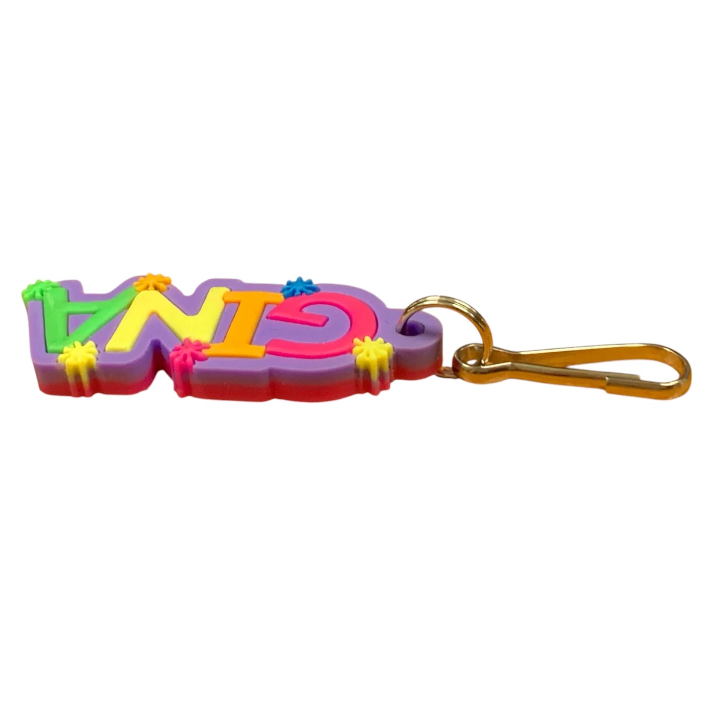 Colourful Name Keychain Gina (Purple)