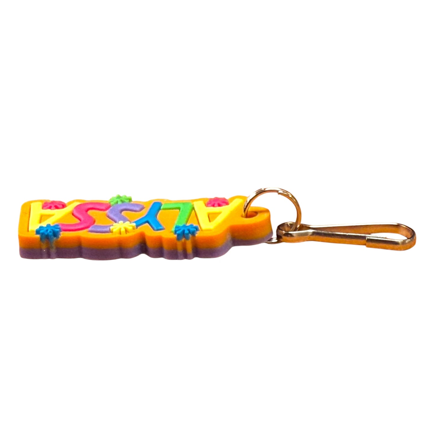Colourful Name Keychain Alyssa (Orange)