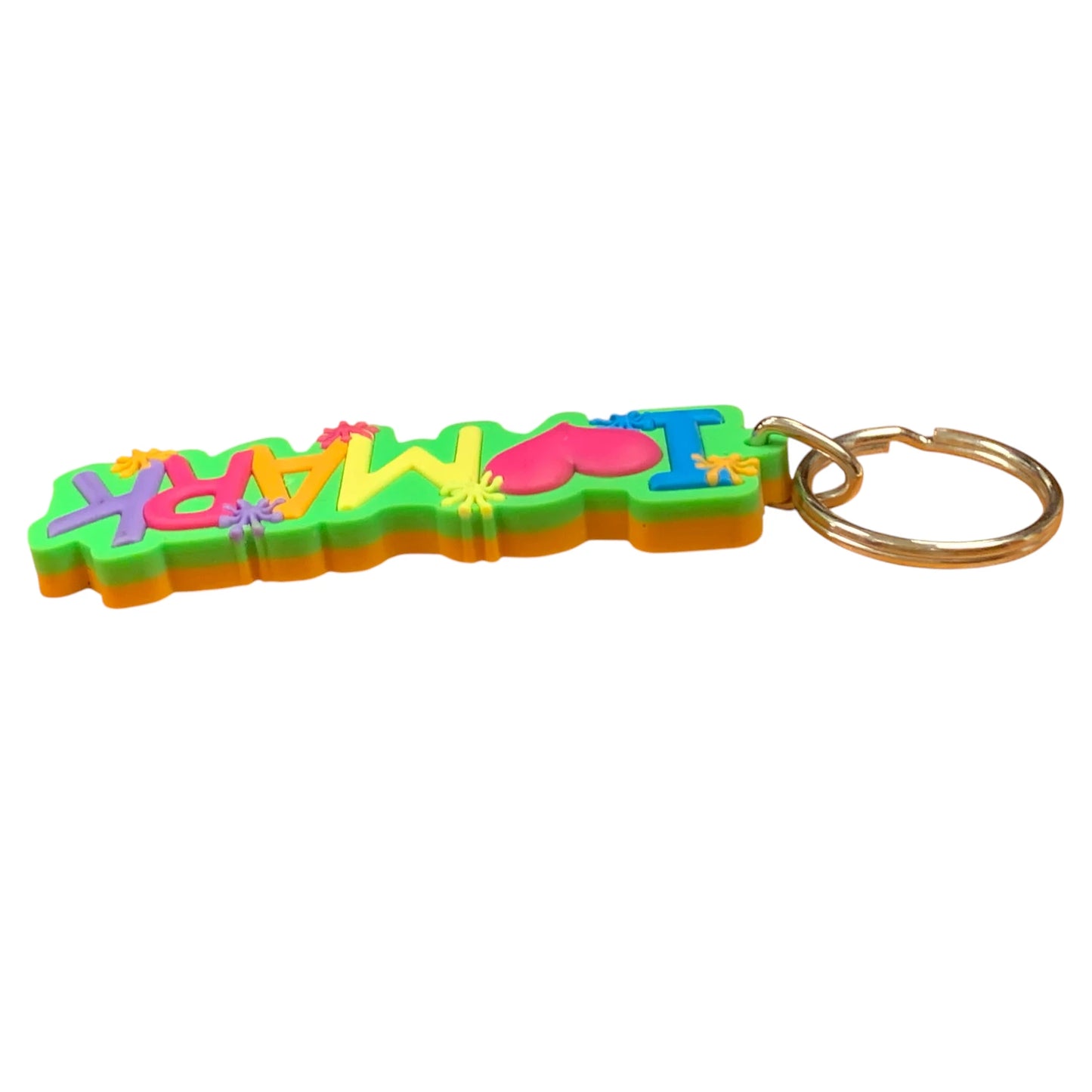 Colourful Name Keychain I š Mark (Green)
