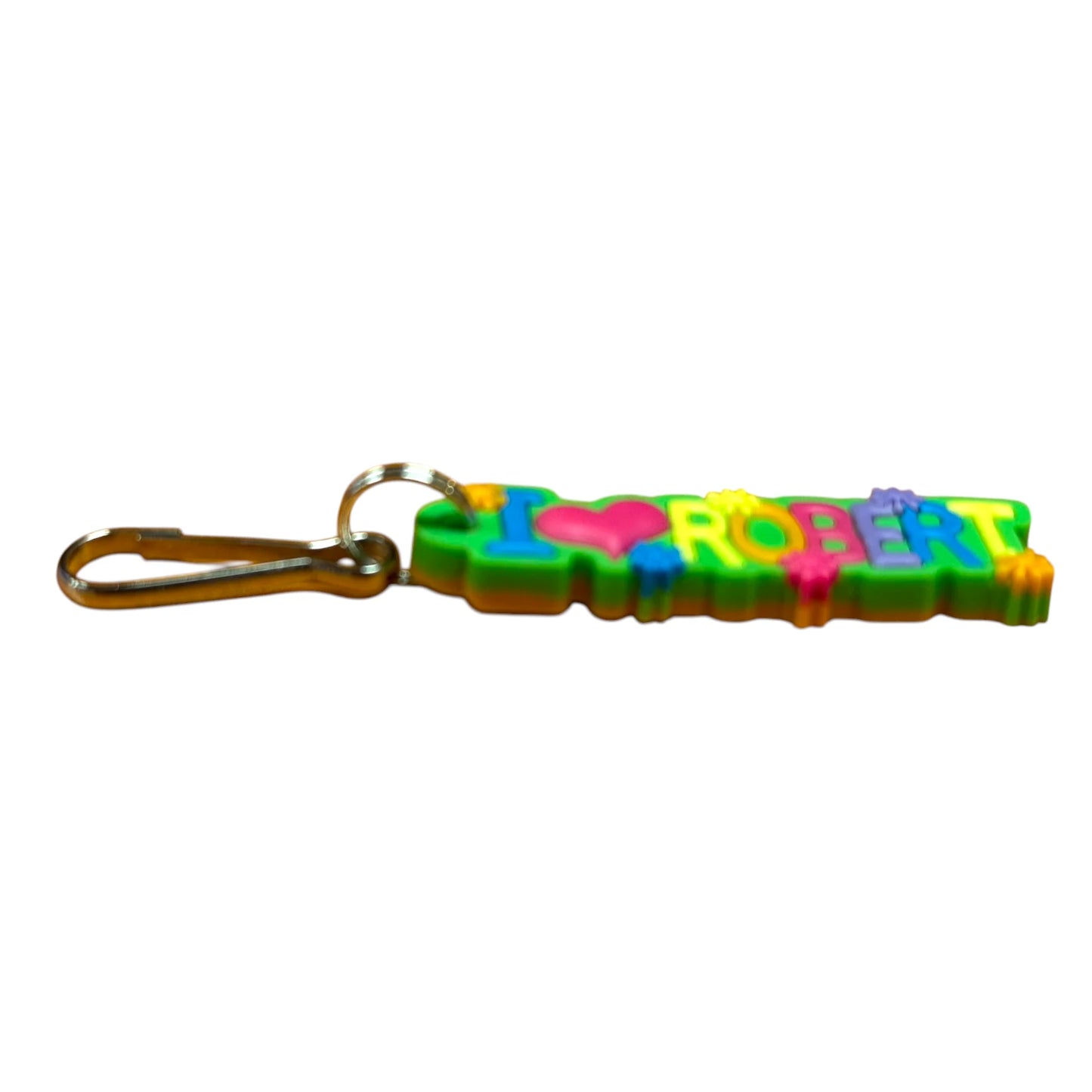 Colourful Name Keychain I š Robert (Green)