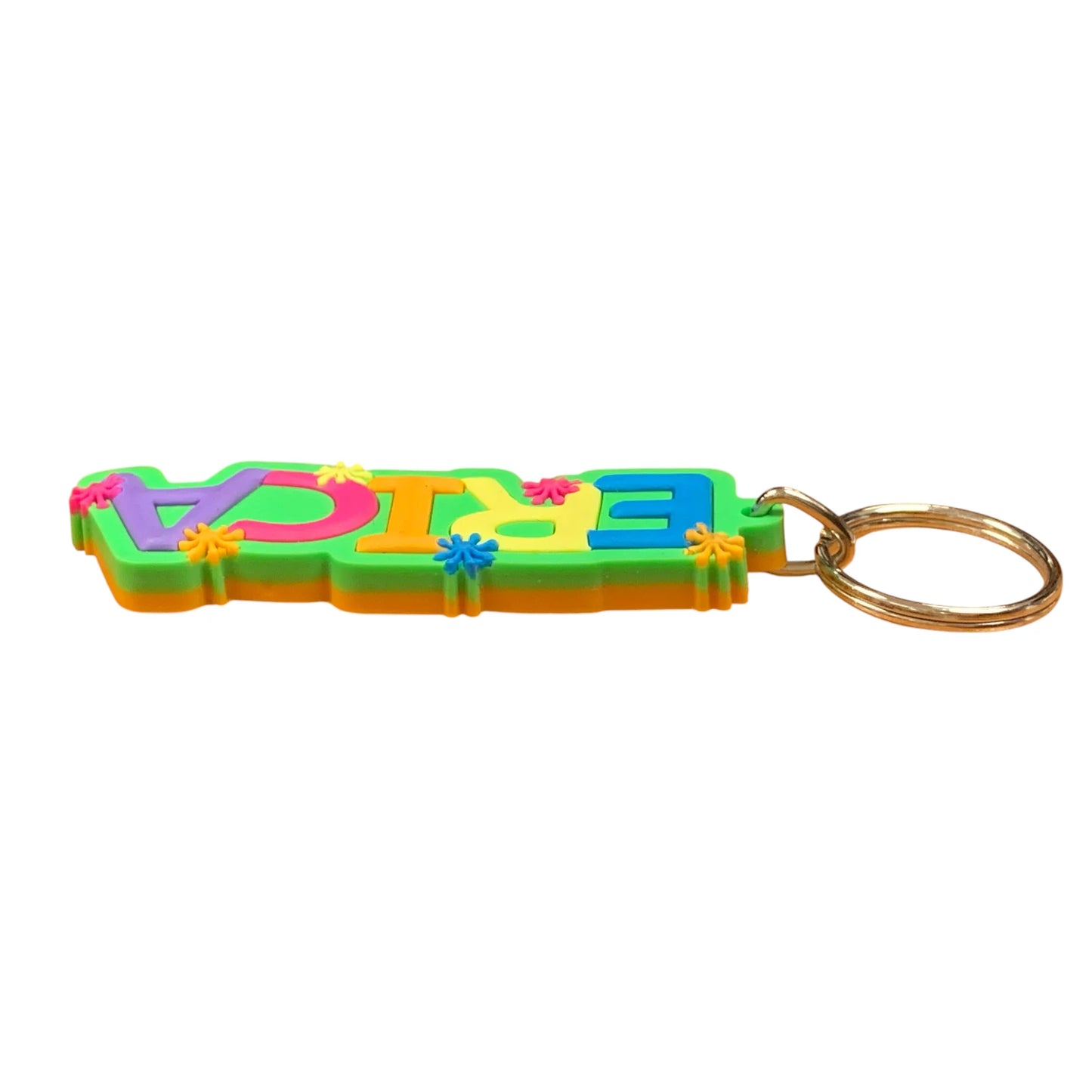 Colourful Name Keychain Erica (Green)