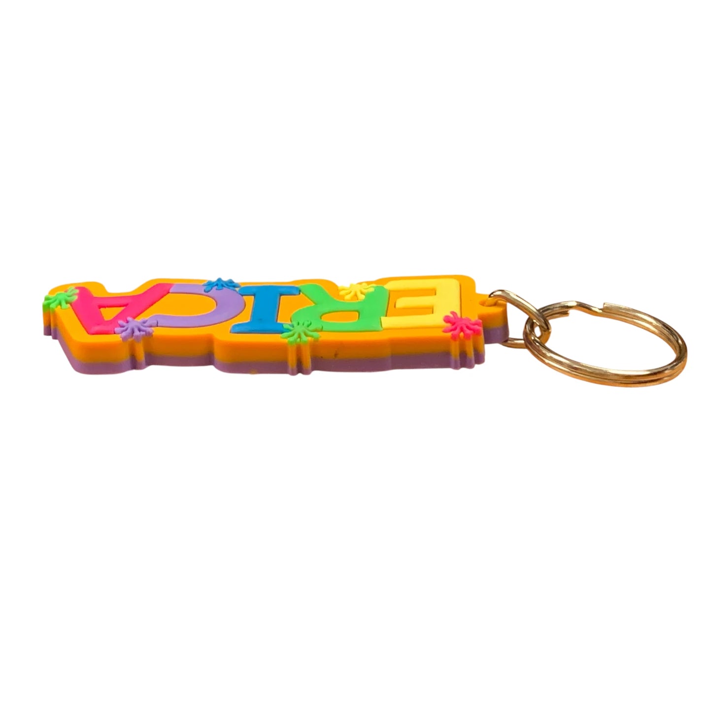Colourful Name Keychain Erica (Orange)