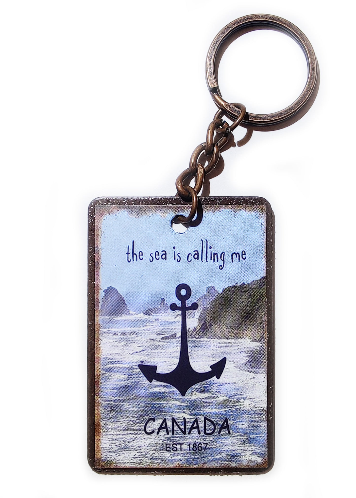Canada Metal Keychain Anchor