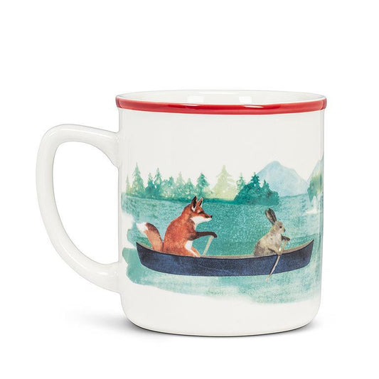 Buddies in Canoe Mug