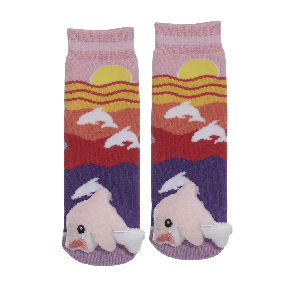 Baby Socks Pink Dolphin