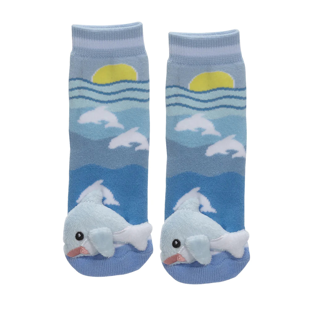 Baby Socks Blue Dolphin
