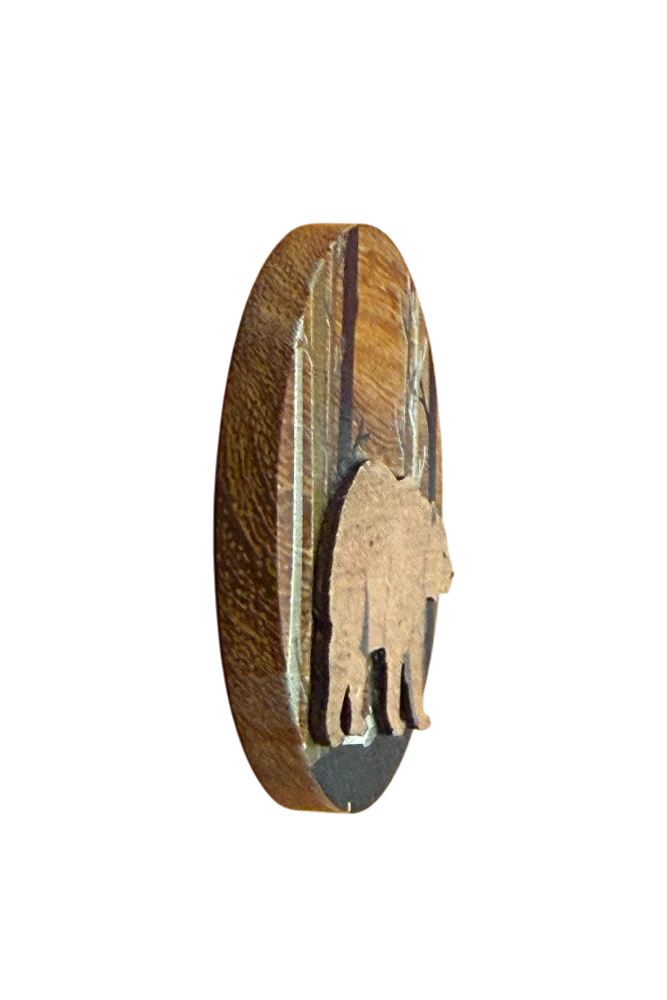 Round Bear Magnet