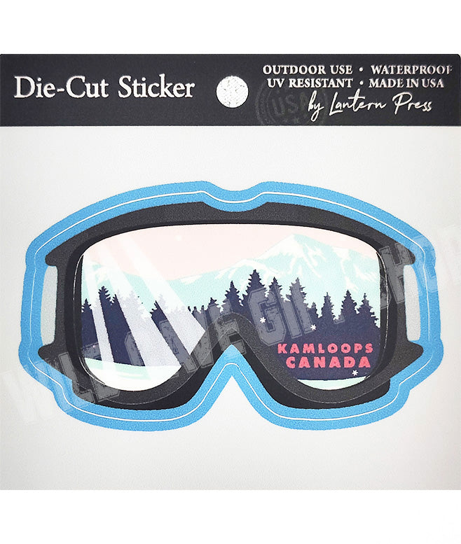 Kamloops Sticker Ski Goggles