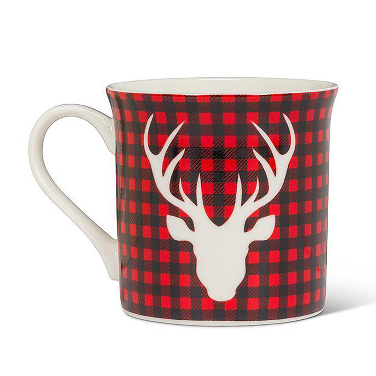 Buffalo Check Deer Mug