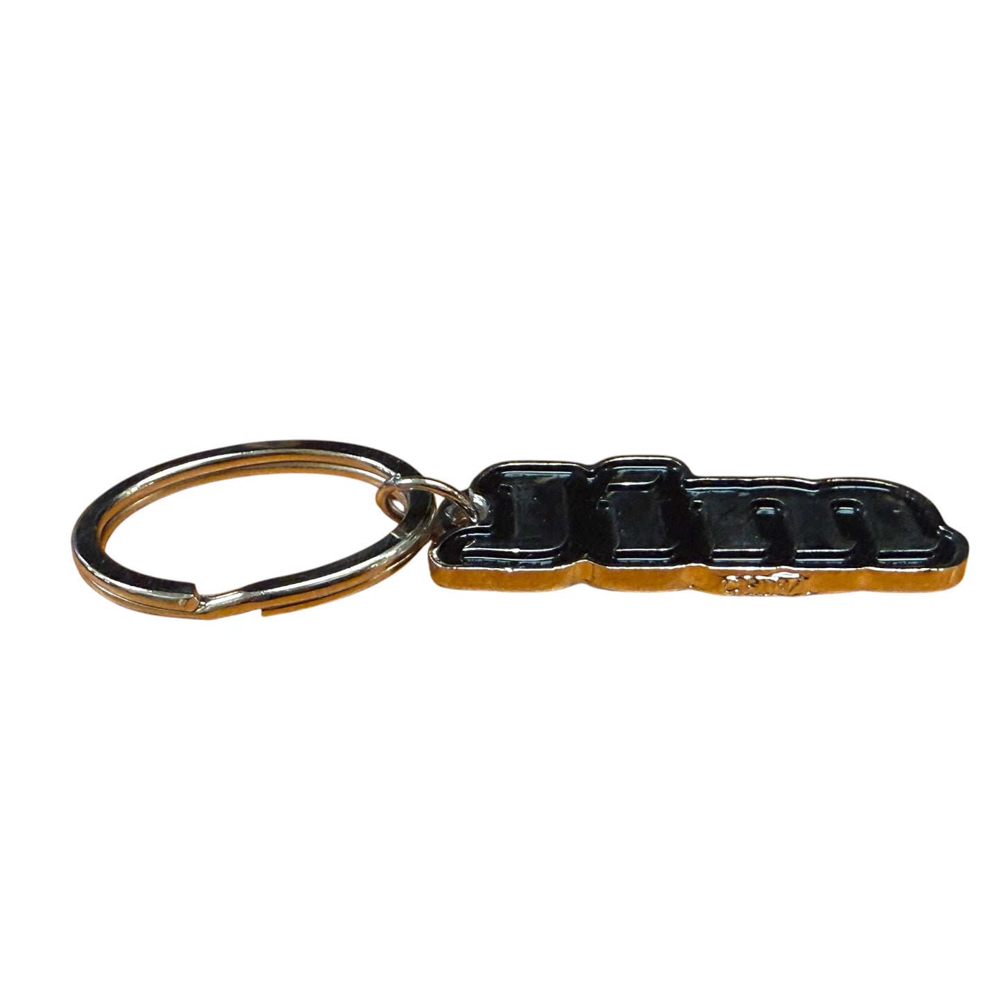 Metal Name Keychain John (Black)