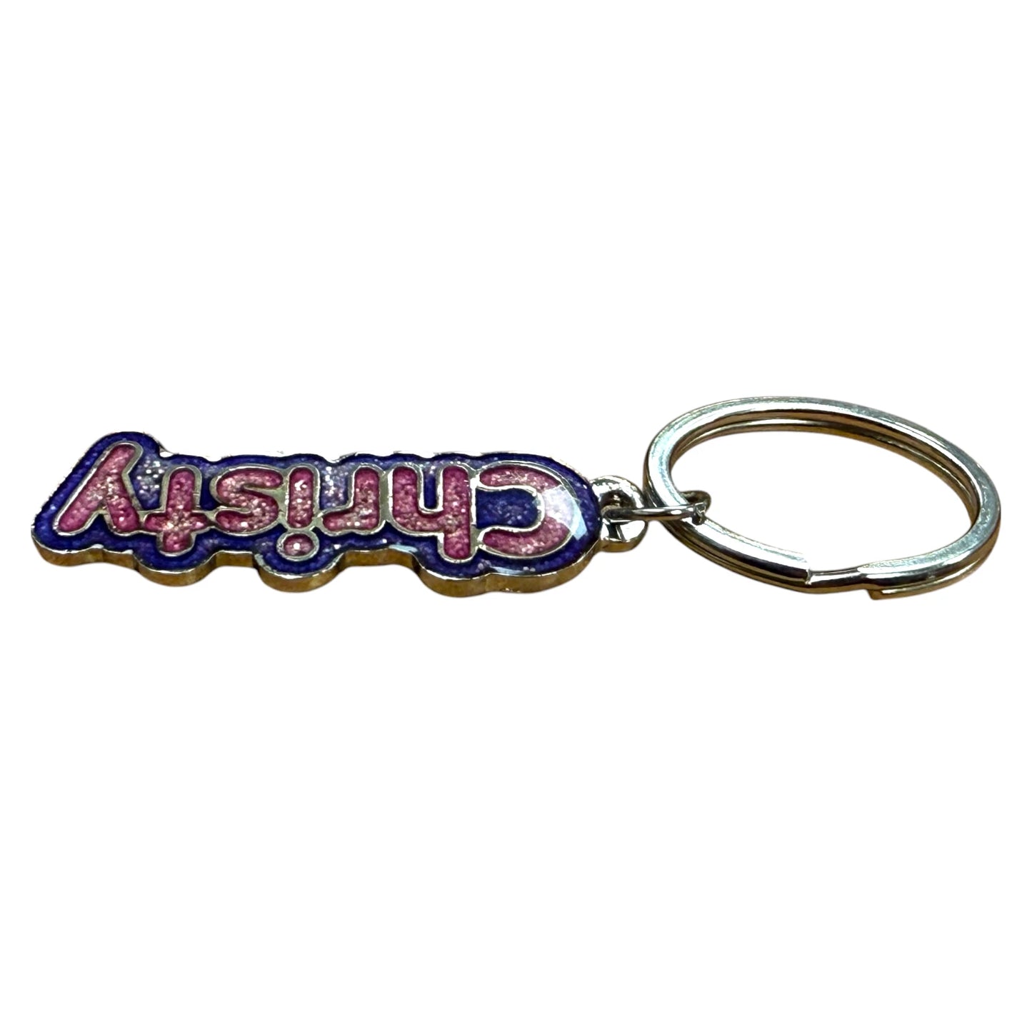 Colourful Name Keychain Christy
