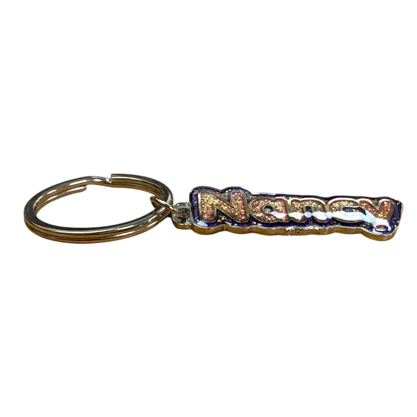Colourful Name Keychain Nancy (Pink)
