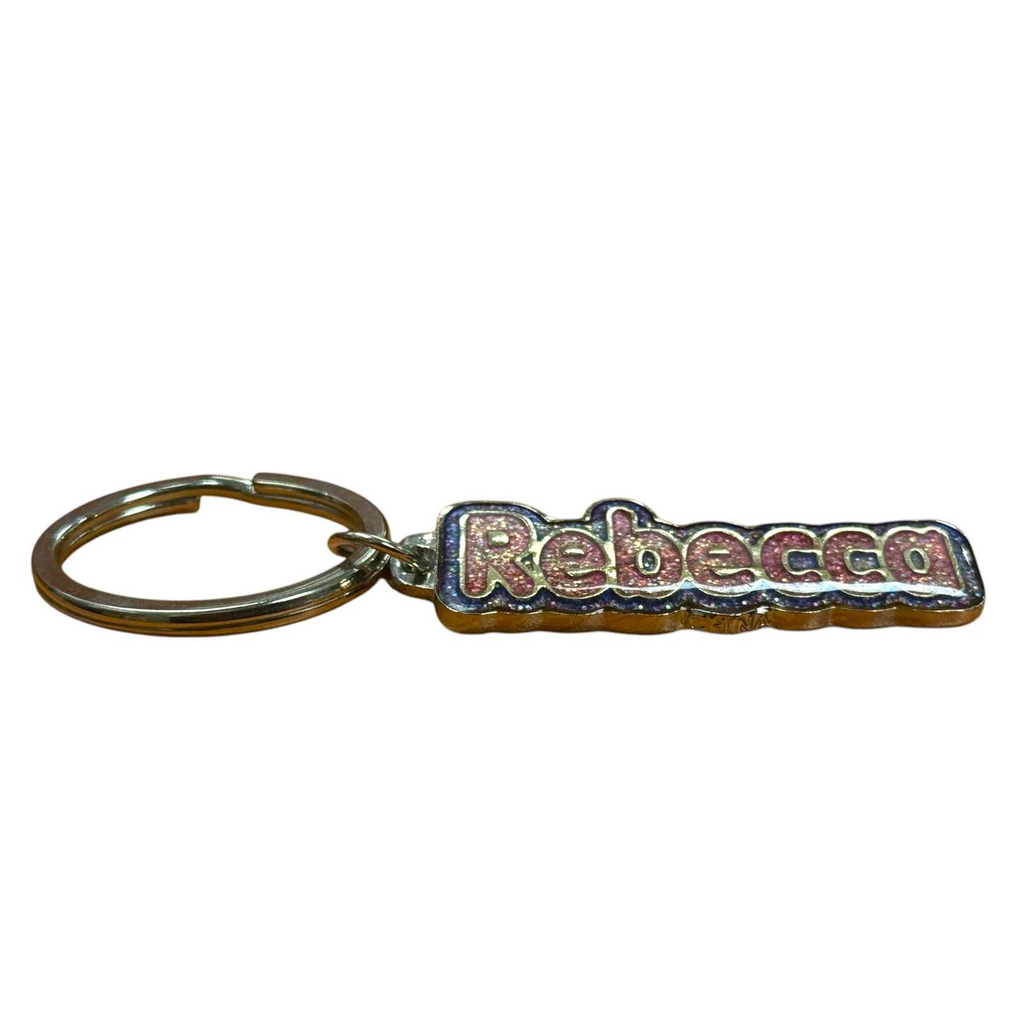 Colourful Name Keychain Rebecca