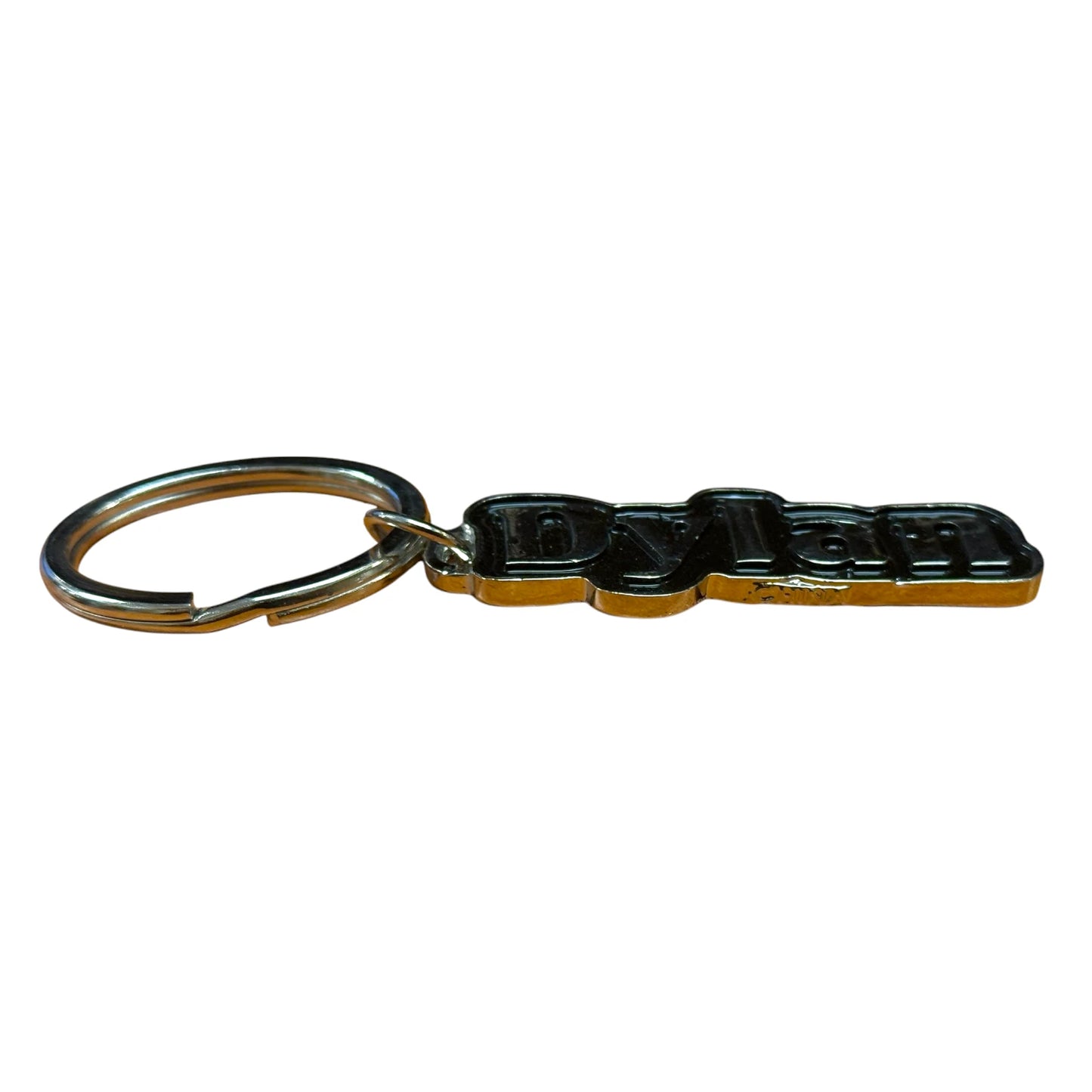 Metal Name Keychain Dylan (Black)