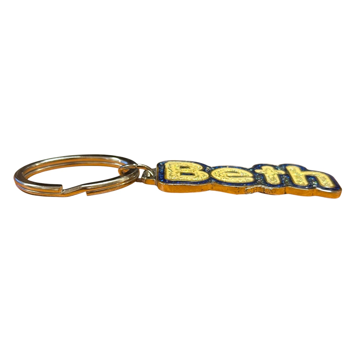 Colourful Name Keychain Beth (Blue)
