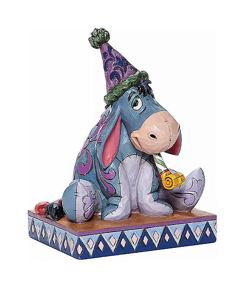 Eeyore with Birthday Hat and Party Horn Figurine
