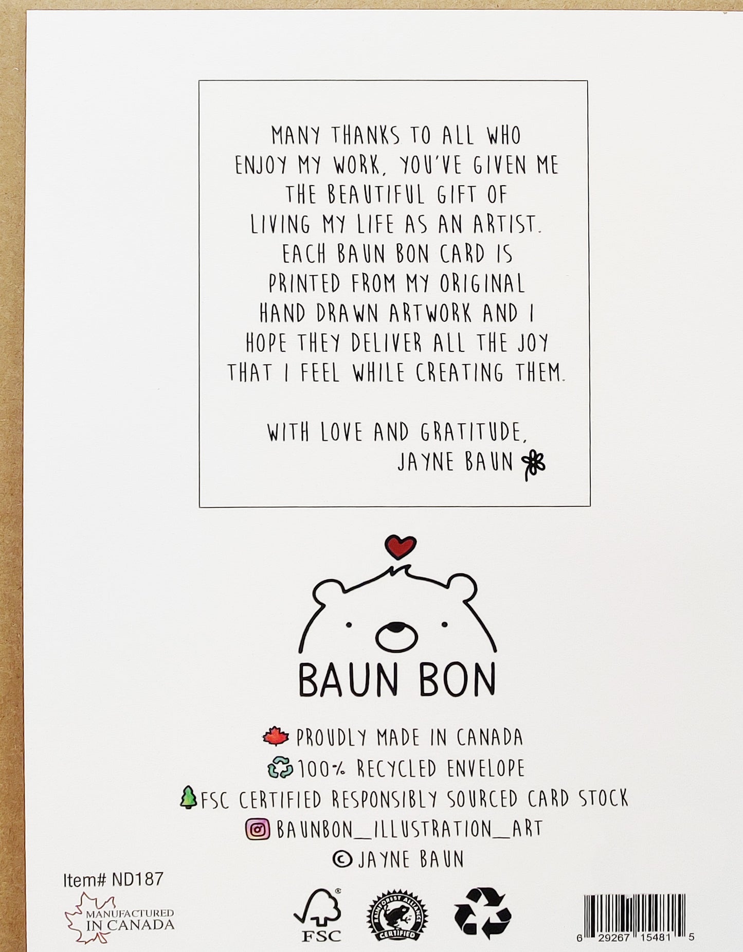 Greeting from Kamloops Card