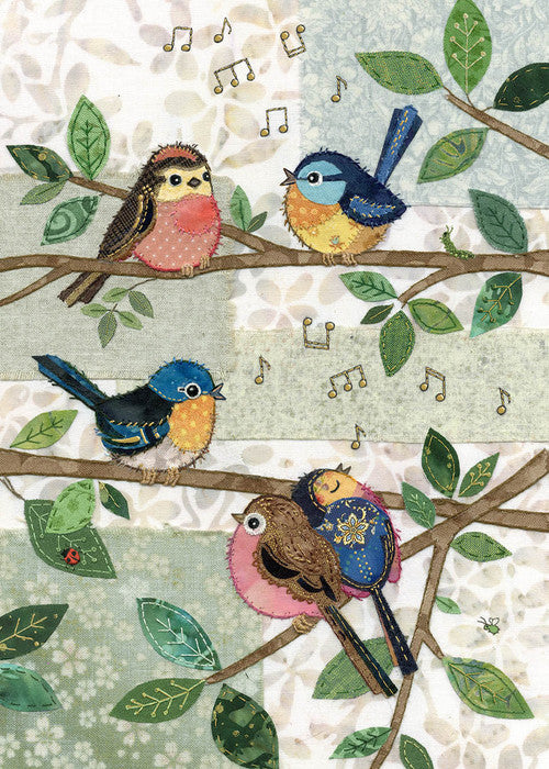 Bug Art Bird Chorus Card