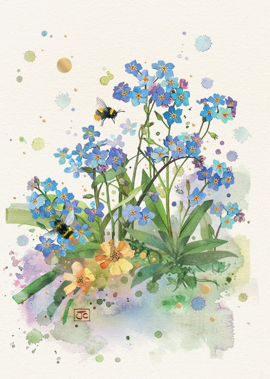 Bug Art Forget-Me-Nots