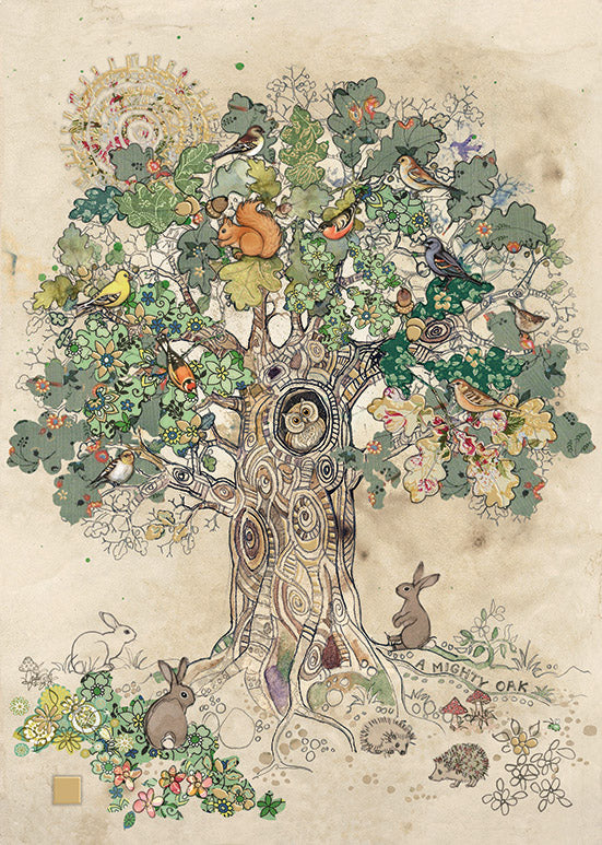 Bug Art A Mighty Oak Card