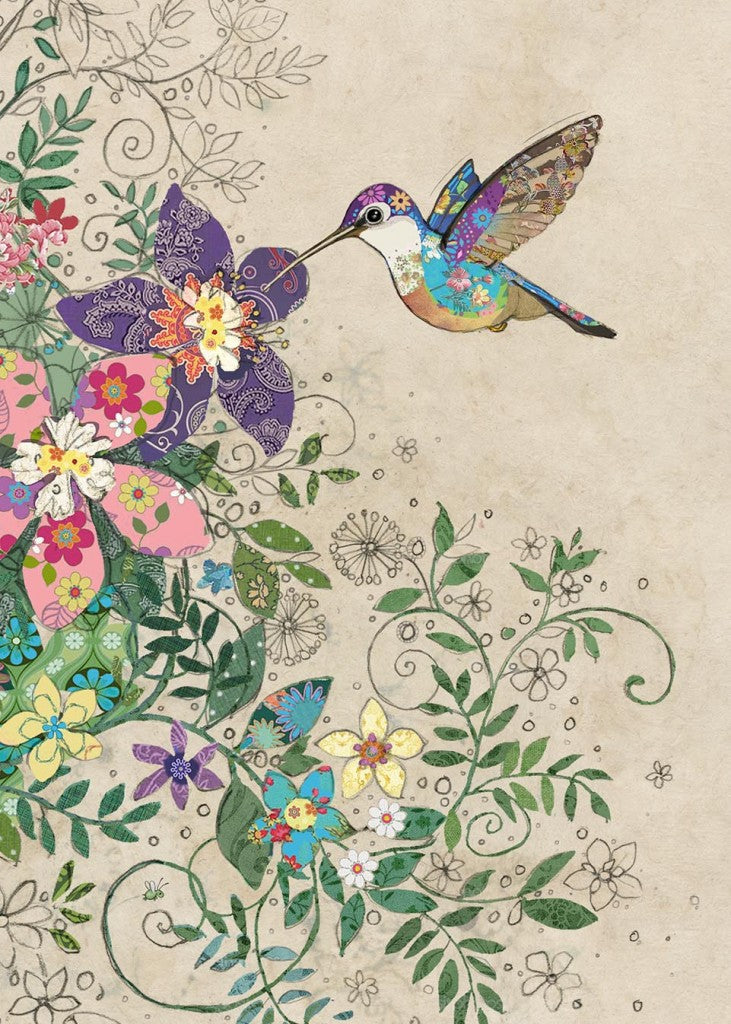 Bug Art Tropical Hummingbird Card