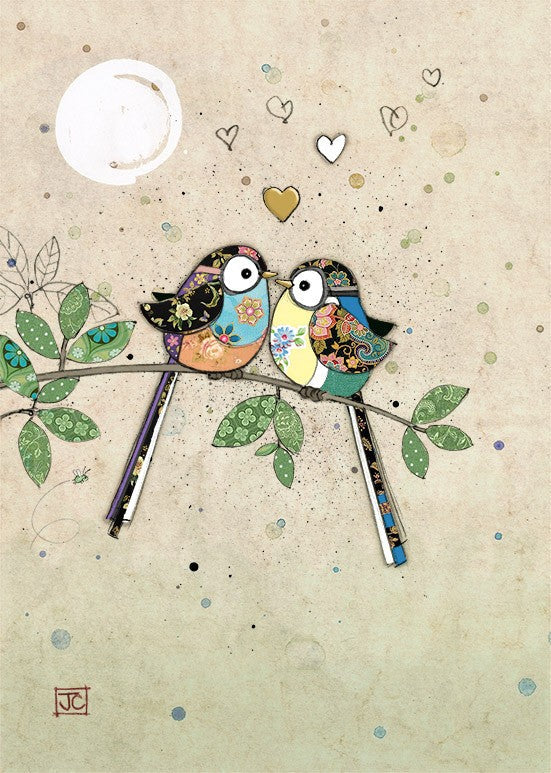 Bug Art Bird Kiss Card