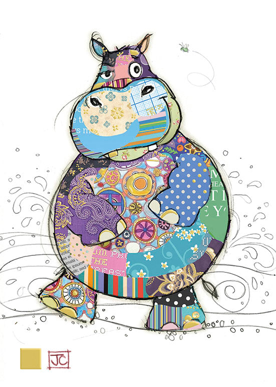 Bug Art Harry Hippo Card
