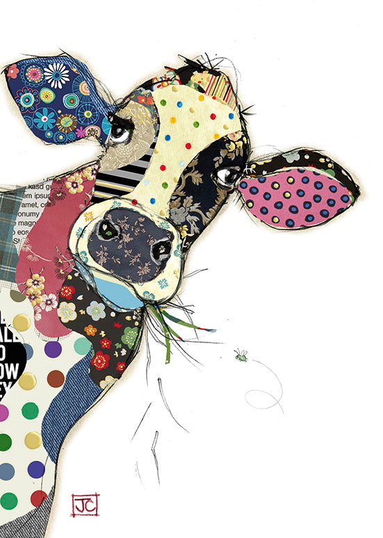 Bug Art Connie Cow Card