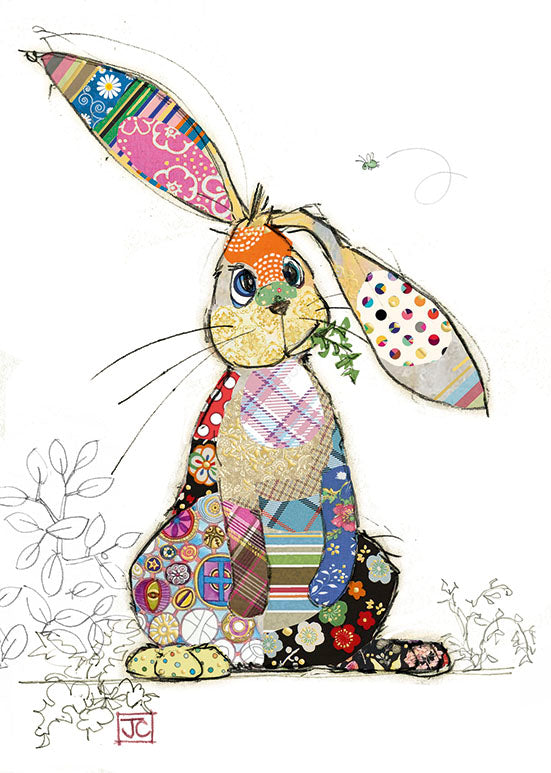 Bug Art Binky Bunny Card