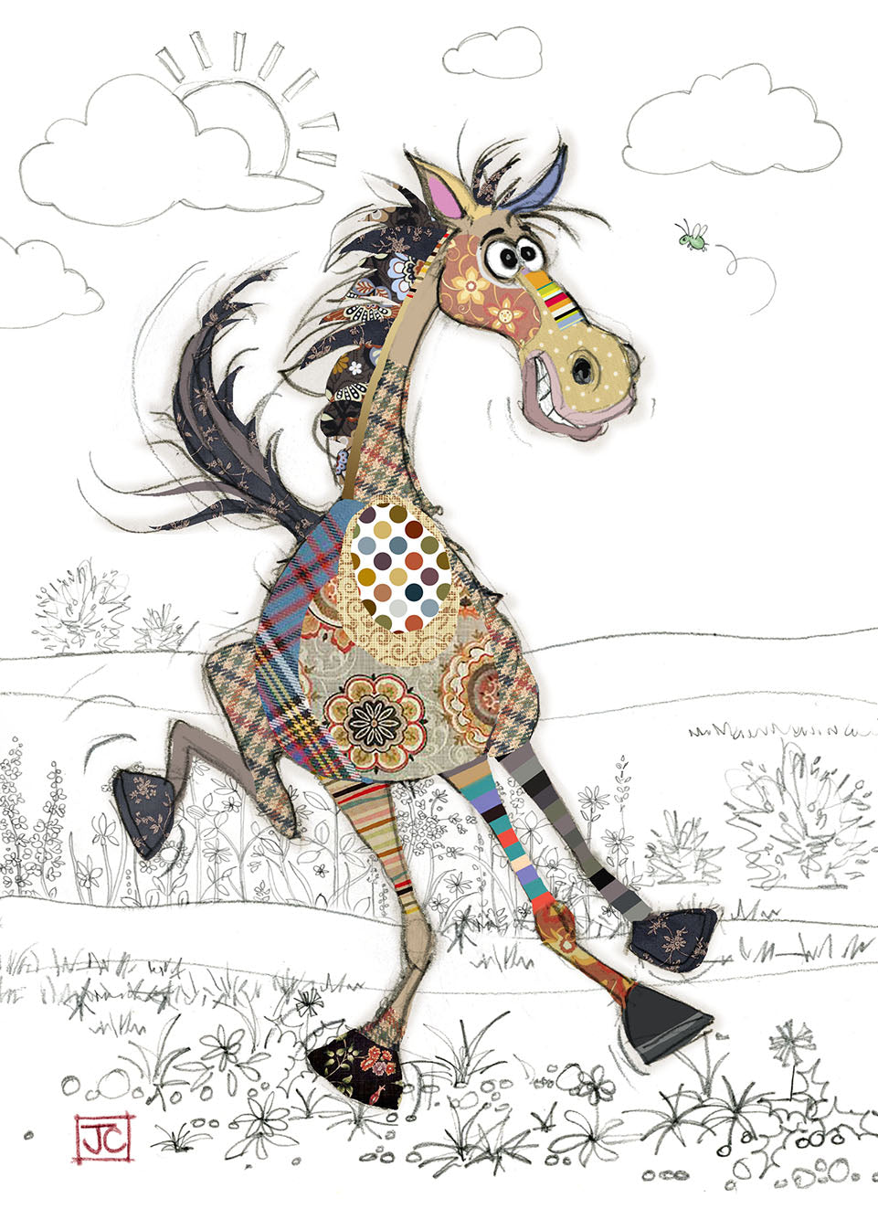 Bug Art Herbie Horse Card