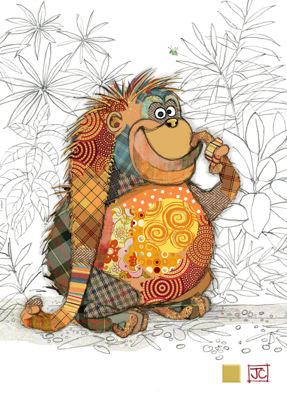 Bug Art Obi Orangutan Card