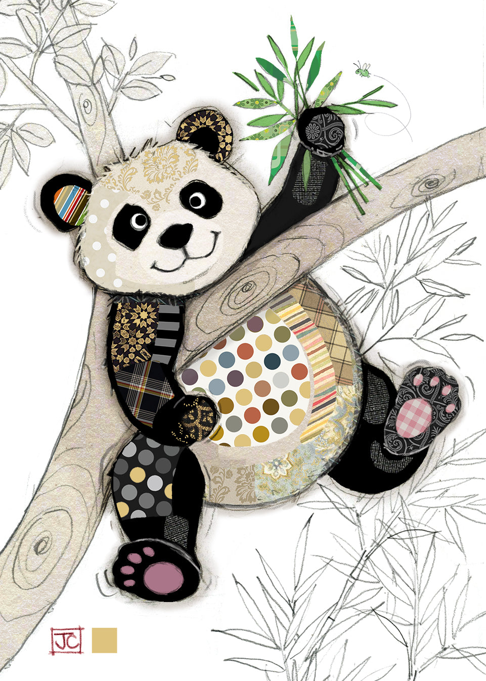Bug Art Po-Zi Panda Card