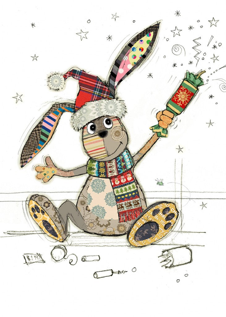 Bug Art Cracker Bunny Card