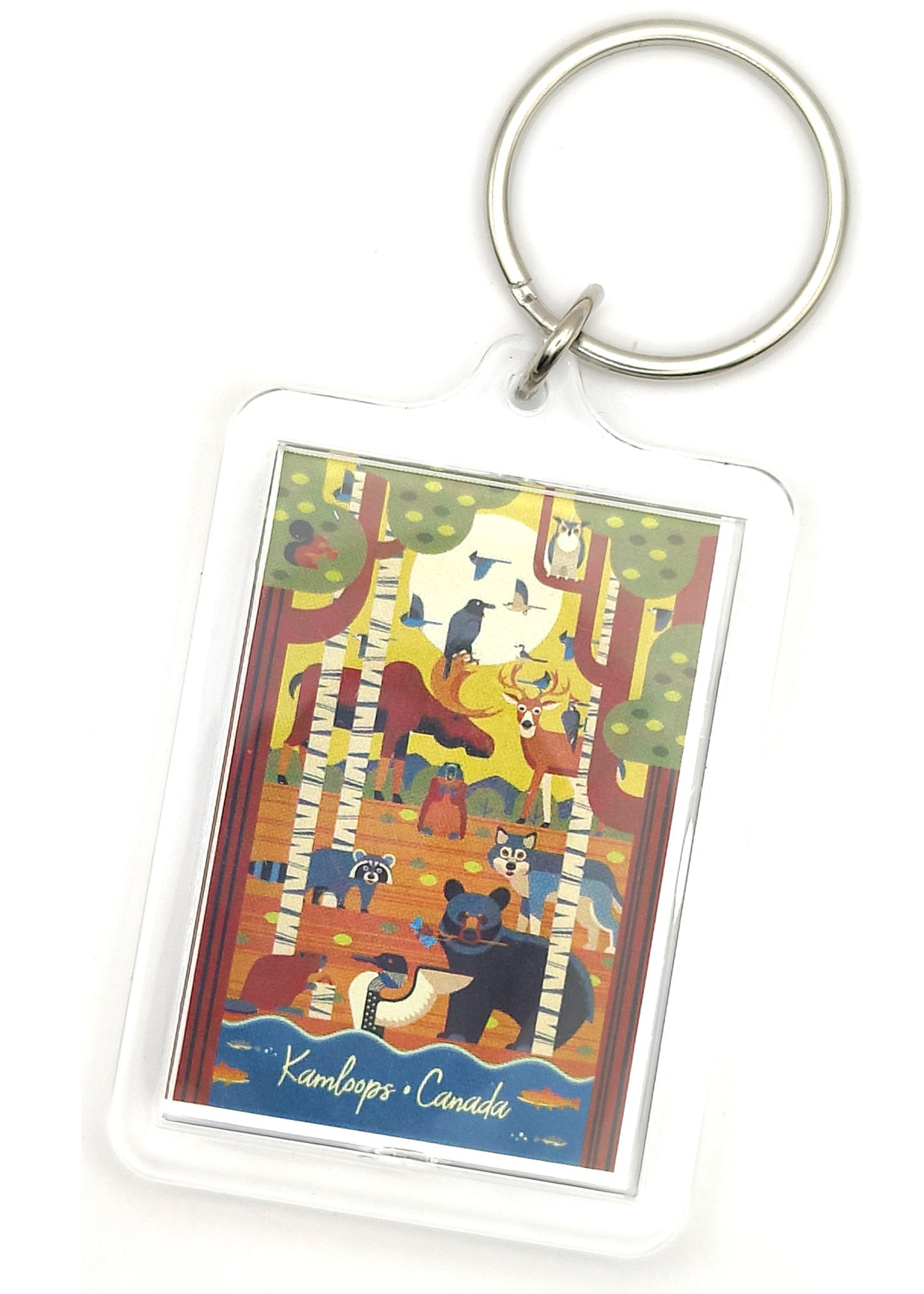 Kamloops Keychain Forest Animals