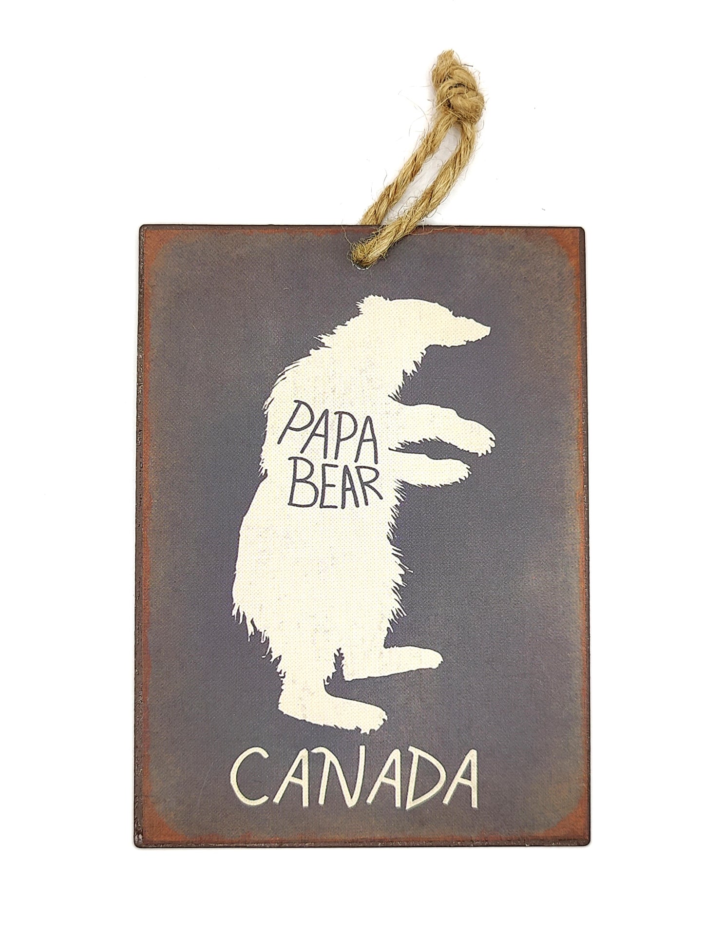 Metal Sign Papa Bear