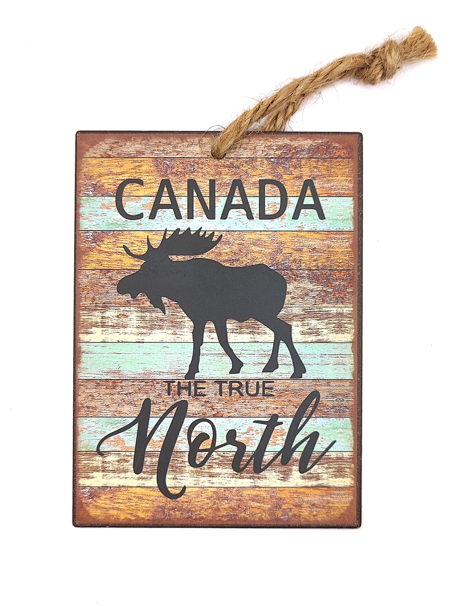 Metal Sign Canada True North Moose