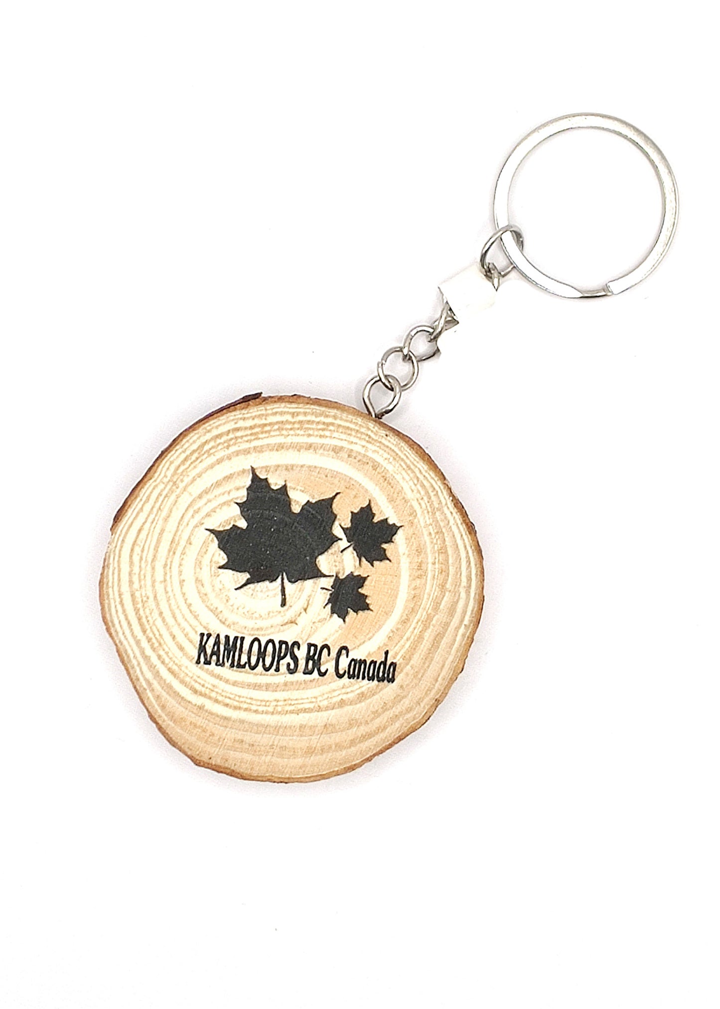 Kamloops Keychain Wood Log