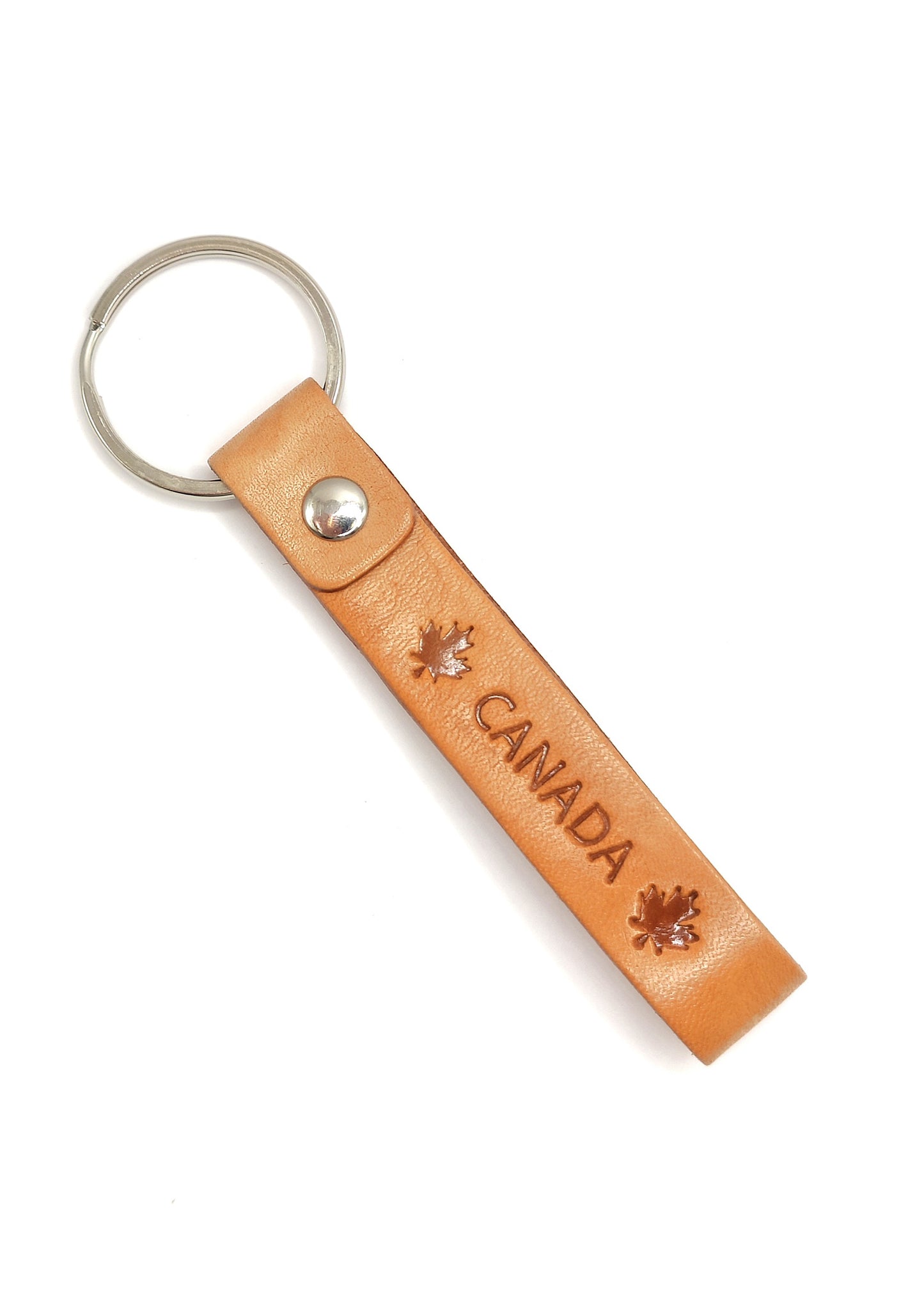 Kamloops/Canada Keychain Leather
