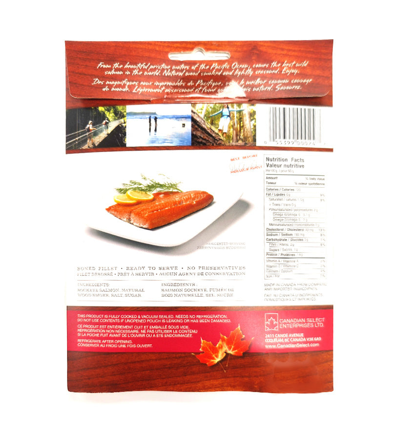 Smoked Wild Sockeye Salmon 4oz