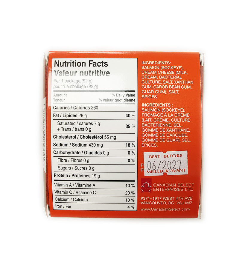 Wild Sockeye Salmon Paté Spread