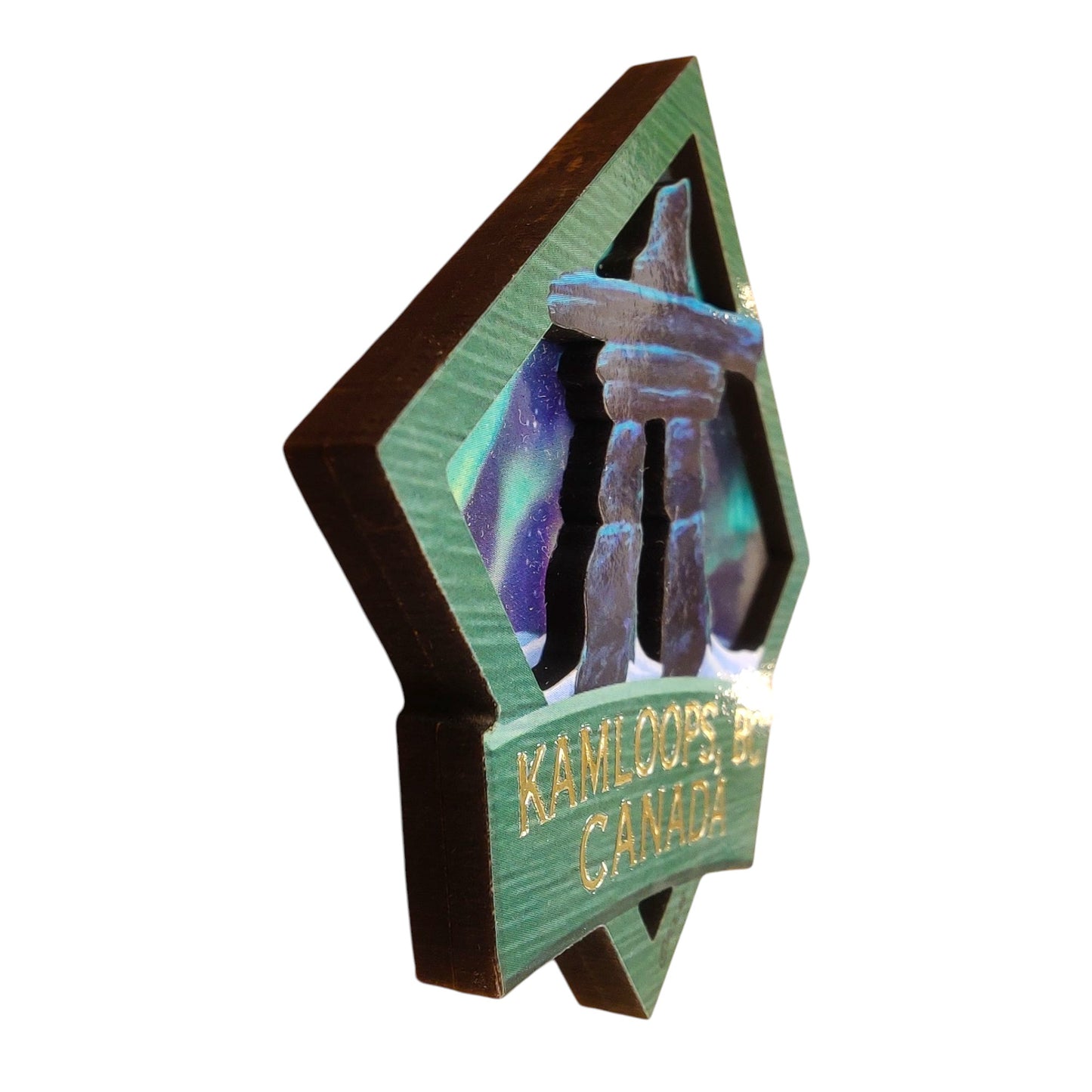 Kamloops 2D Magnet Inukshuk