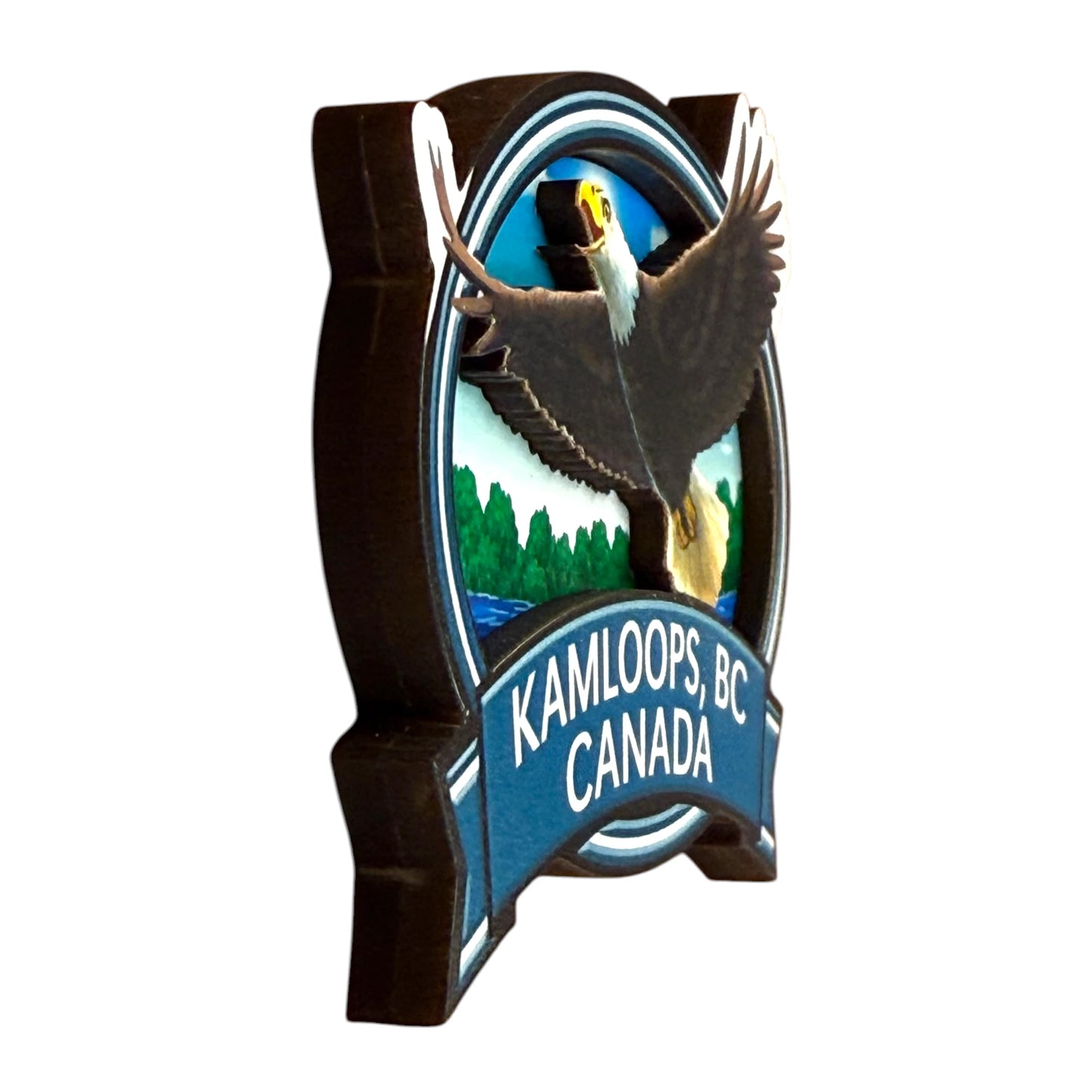 Kamloops 2D Magnet Eagle