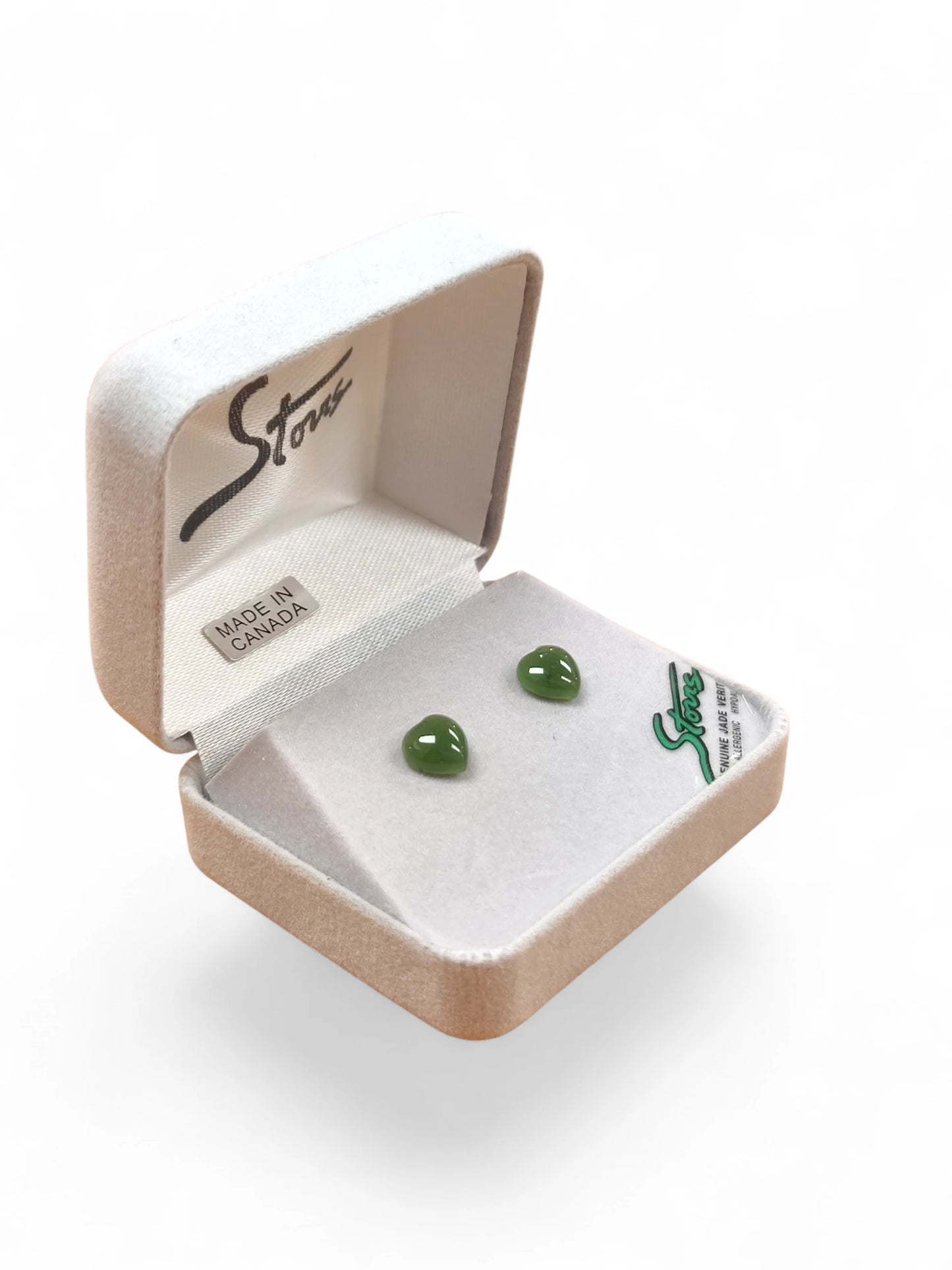 Plain Heart Studs