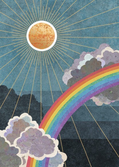 Bug Art Rainbow Card